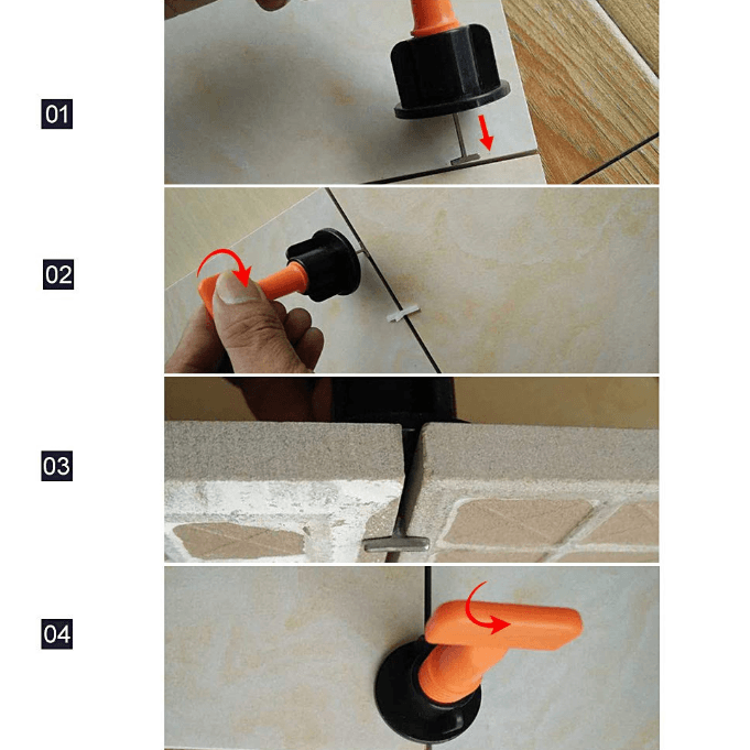 Reusable Tile Leveling System