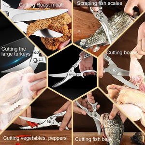 Kitchen Stainless Steel Bone-Cut Scissors